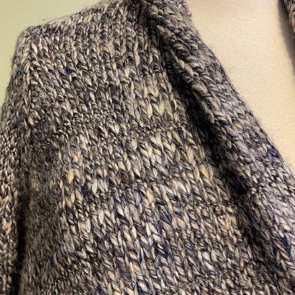 Talbots Women’s Medium Wool Alpaca Blend Open Front Waterfall Cardigan Sweater - Picture 5 of 10